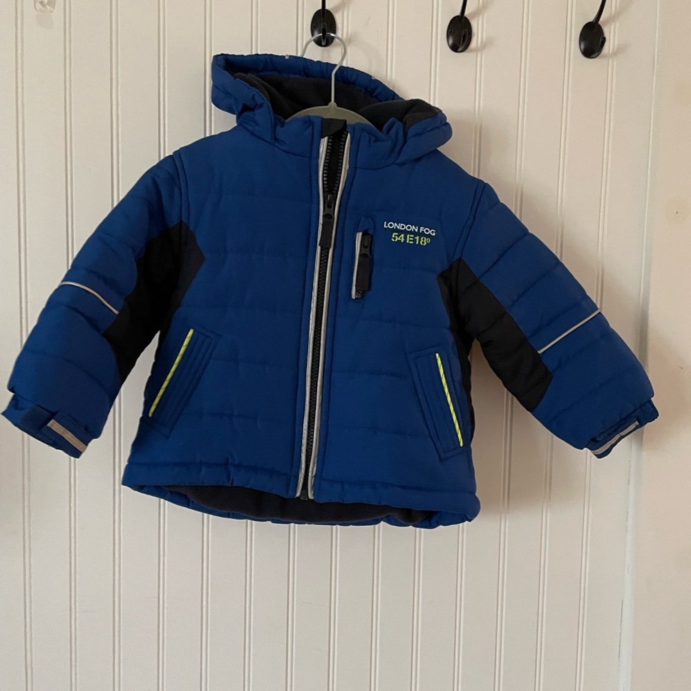 24 Months London Fog Blue Winter Coat